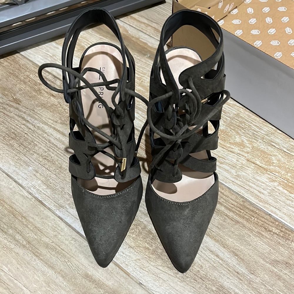 Call It spring Green pointy heels